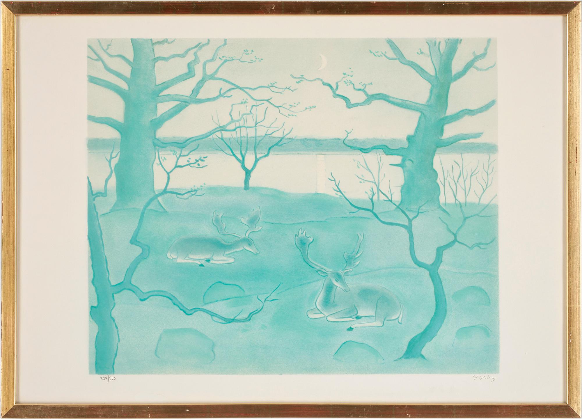 EINAR JOLIN, färglitografi, signerad och numrerad 284/360.