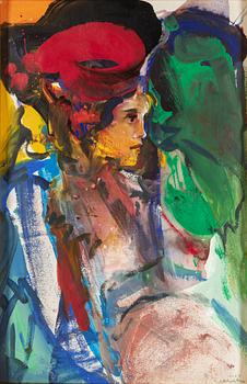 JAN NALIWAJKO, gouache, signed and dated 1998.