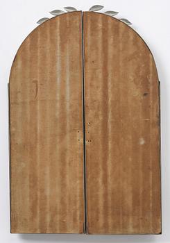 Estrid Ericson, a pewter framed mirror modell "A 884", Firma Svenskt Tenn, Stockholm, 1934.