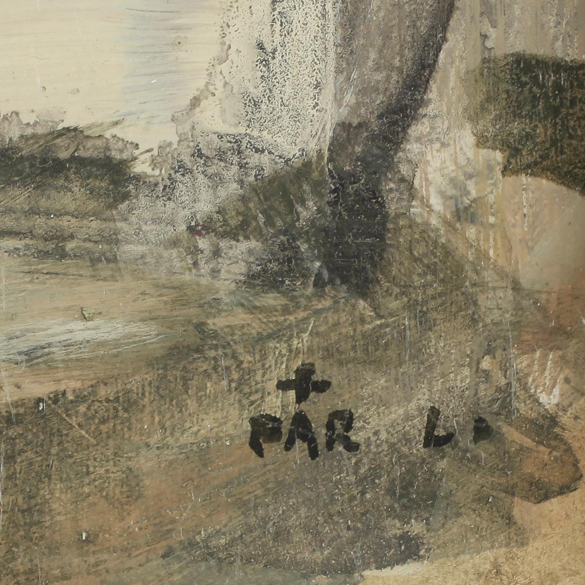 PÄR LINDBLAD, tempera, signerad.