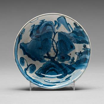 A blue and white bowl, Ming dynasty, 17th century.