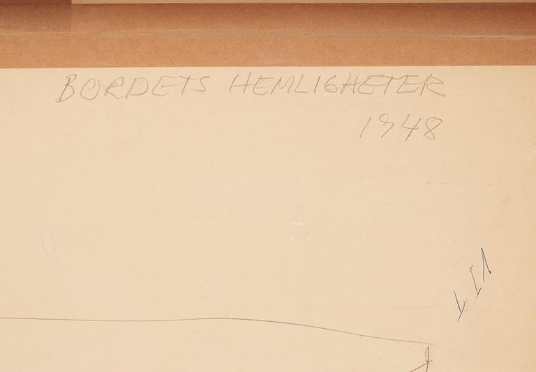 CO Hultén, gouache on paper board, signed and dated -48.