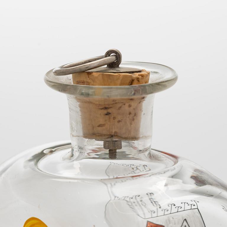 Tapio Wirkkala, A liquor bottle with ten shot glasses, Iittala 1948.