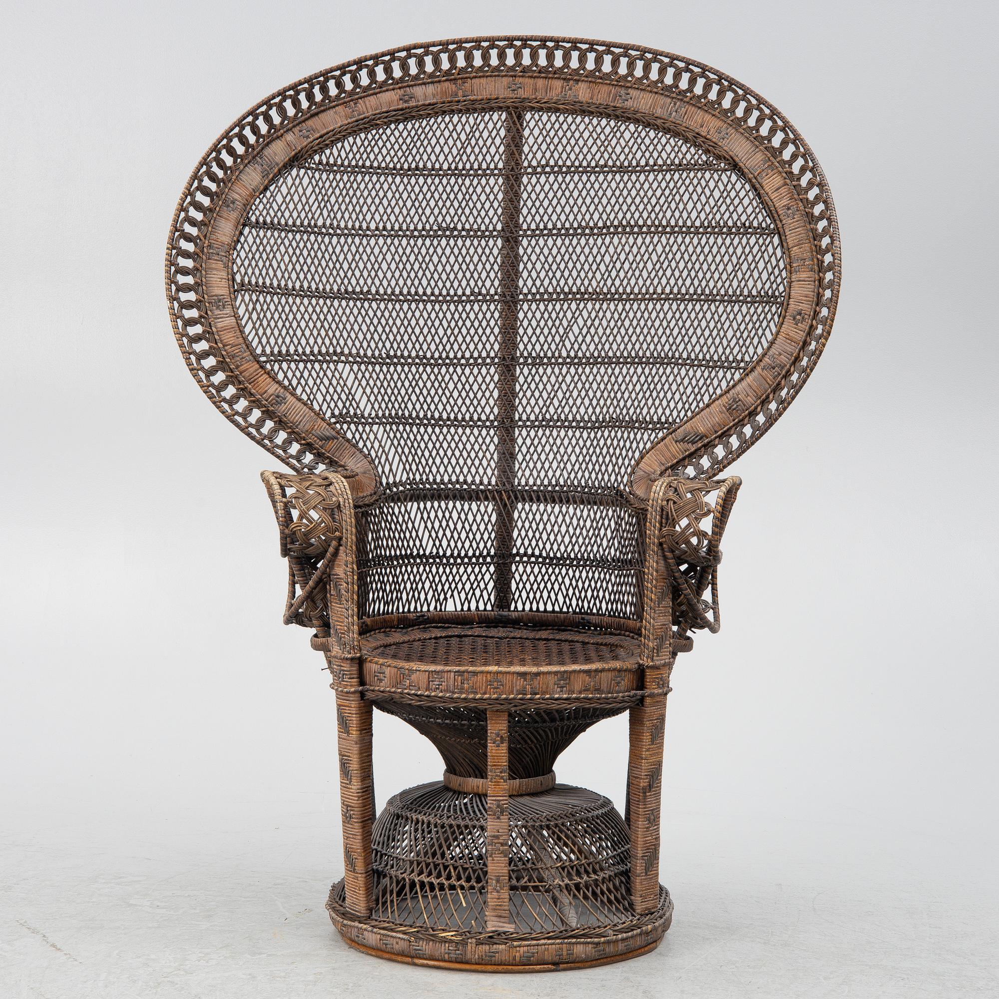 Armchair, rattan early 20th century.