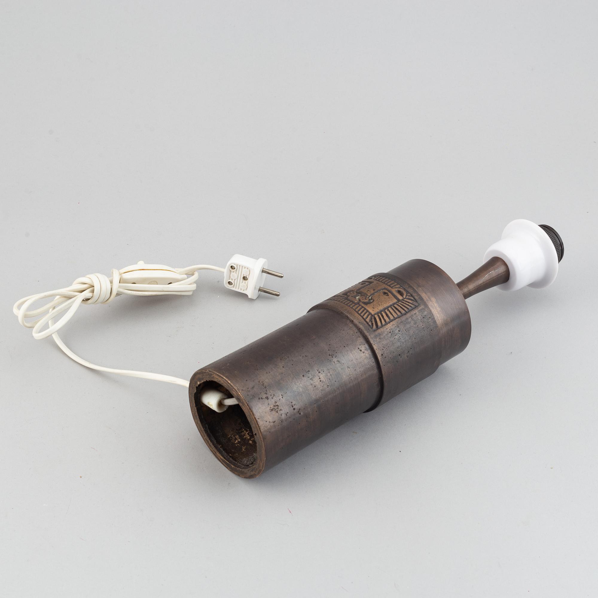 Stig Blomberg, a bronze table lamp, second half of the 20th century.