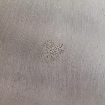 a set of 40 pewter plates by Scandia Tenn Karlshamn 1955-1975.