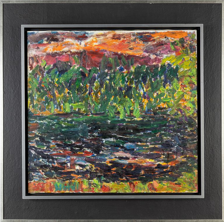 Rafael Wardi, oil on canvas, signed and dated 1976 verso.