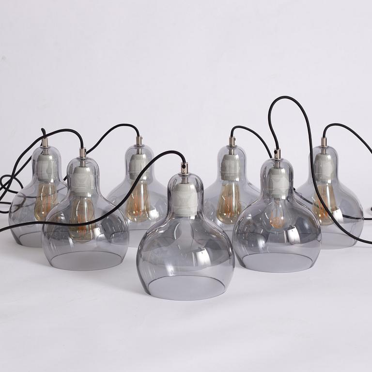 Sofie Refer, seven pendant lamps, 'Mega Bulb', &Tradition.