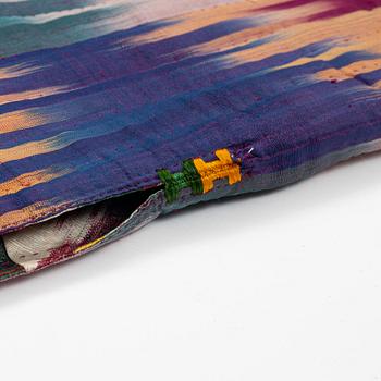 A woman’s Chapan, silk and cotton Ikat, Central Asia, 1880s.