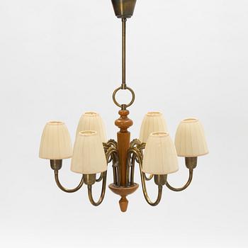 Harald Notini, a Swedish Modern ceiling light, Böhlmarks 1940s'/50's.