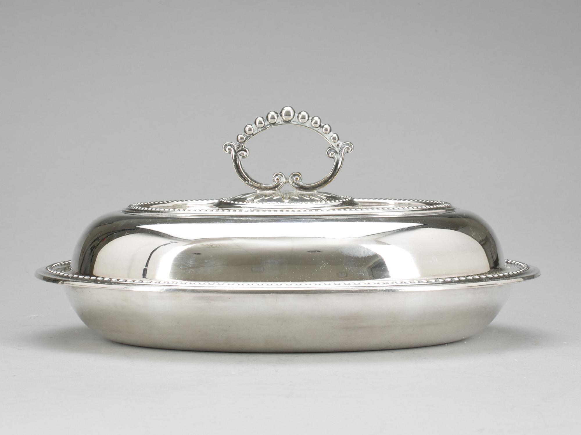 DUBBELKAROTT, nysilver, England 1900-tal.