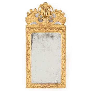 A late baroque mirror, mid 18th century.