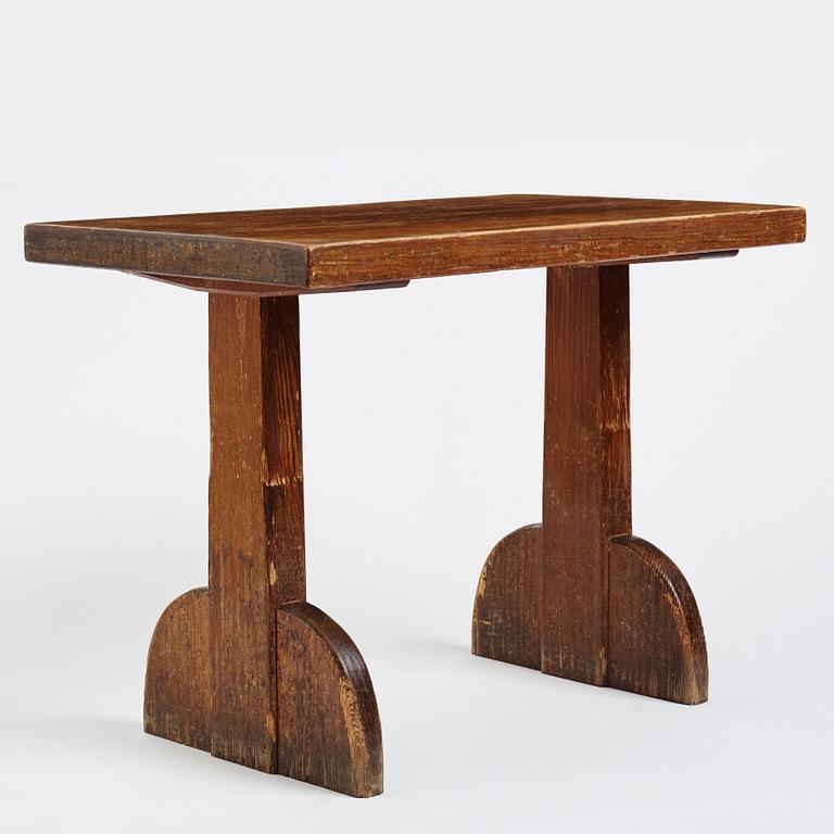 Axel Einar Hjorth, a 'Sandhamn' stained pine table, Nordiska Kompaniet, Sweden 1930s.