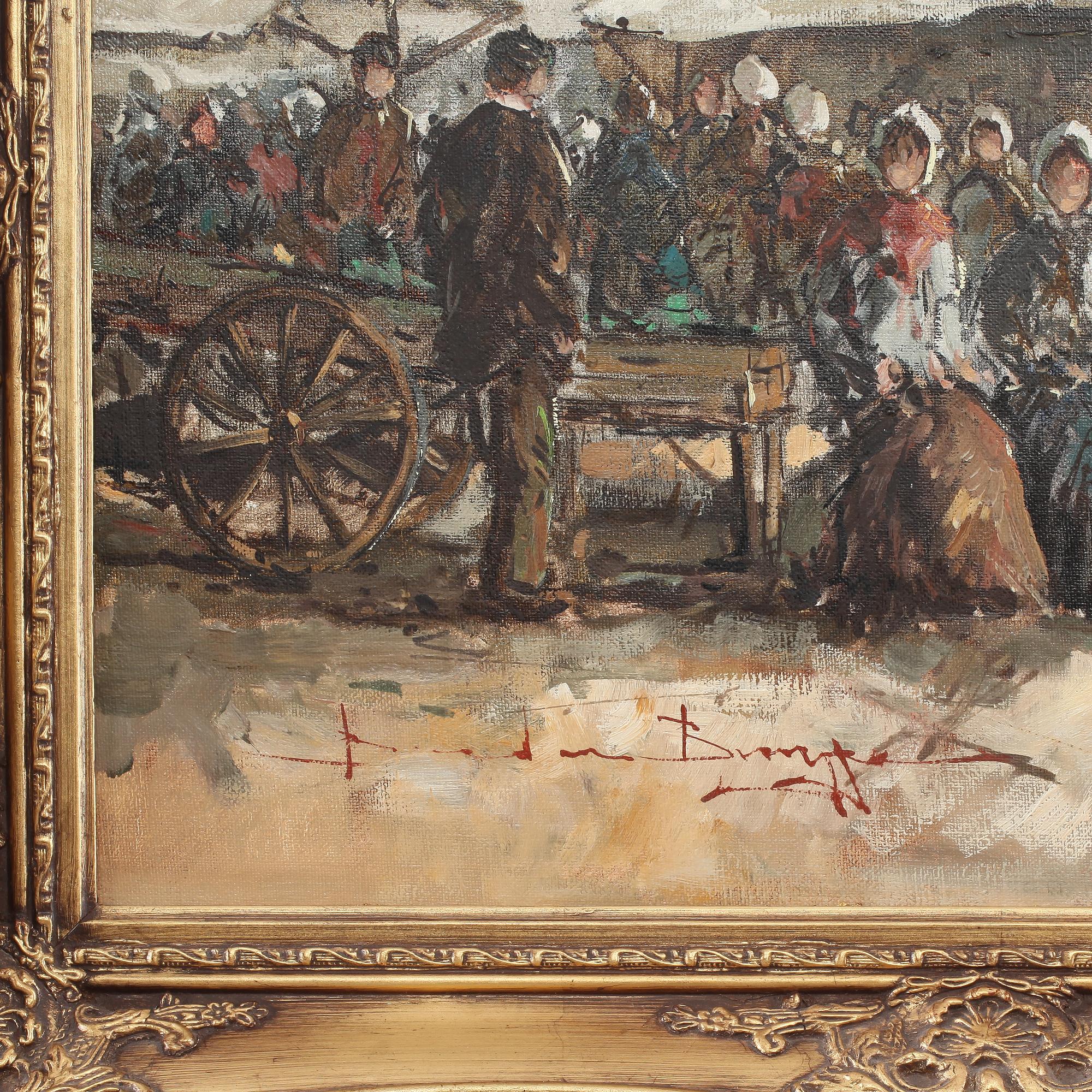 BEREND VAN DER BRUGGEN, olja på duk, signerad.