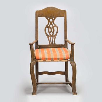 An armchair from second half of the 18th century.