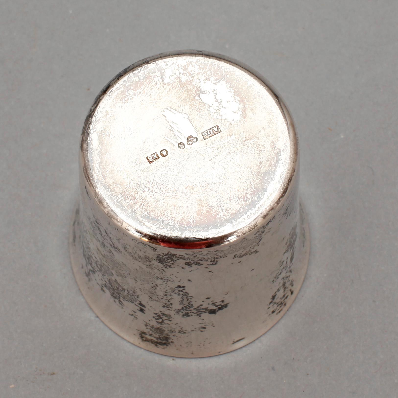 BÄGARE, 11+1, silver, Öijving Juvelerare, Gävle/Stockholm, 1948. Vikt ca 278g.