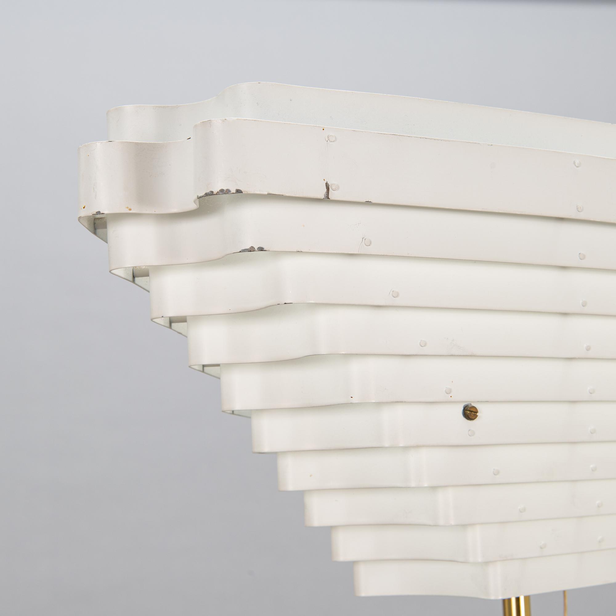 Alvar Aalto, lattiavalaisin, malli A 805, Valaisinpaja 1900-luvun loppu.