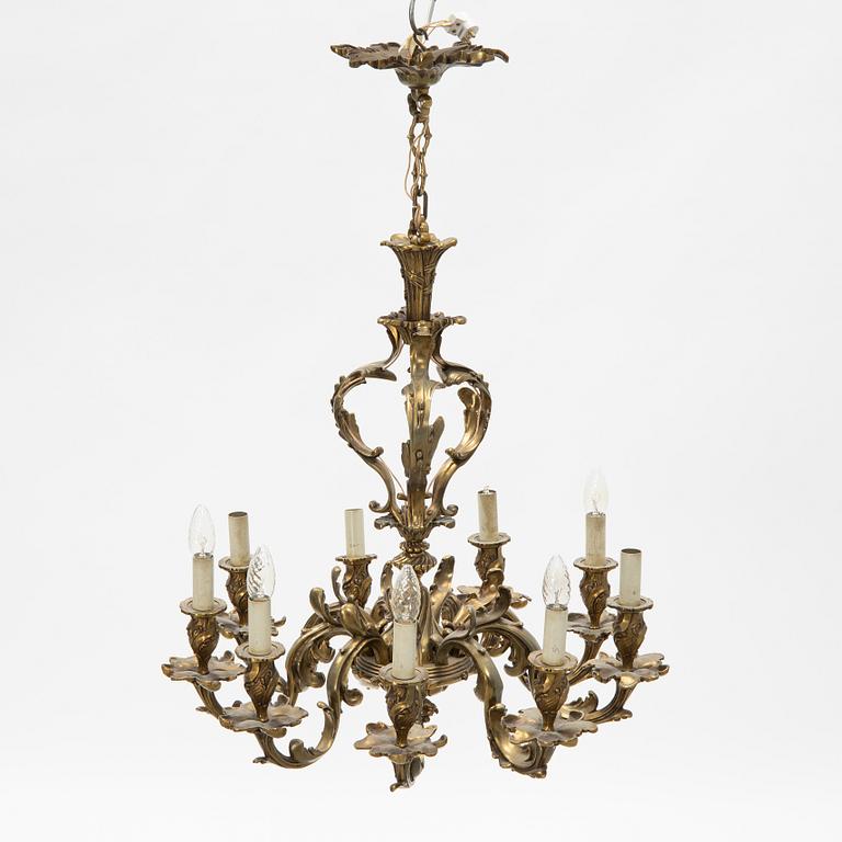 Takkrona, rokokostil, 1900-talets mitt.