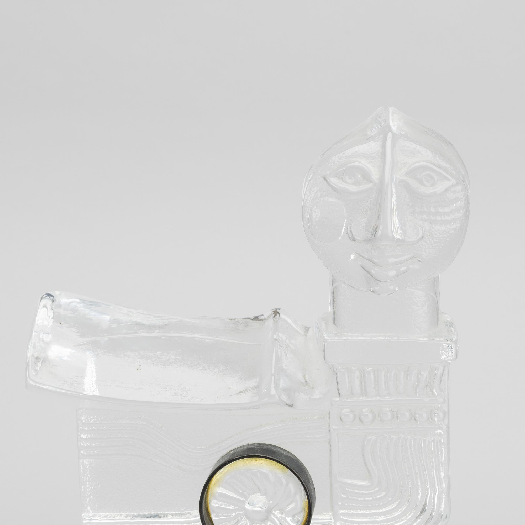 BERTIL VALLIEN, skulptur glas, Boda Åfors bruk.