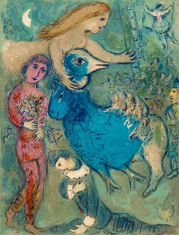 Marc Chagall, "Frontispice" from "Le Cirque".