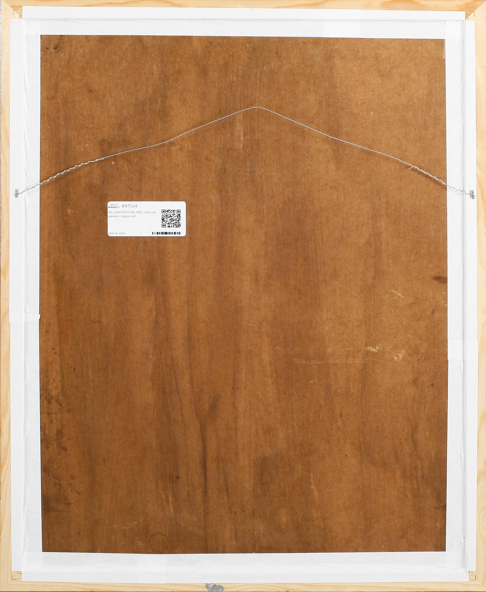 ALLAN ÖSTERLIND, olja på pannå, signerad.