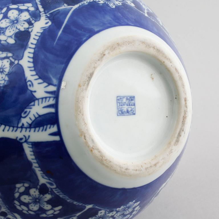 Four Chinese 20th century flower pots.