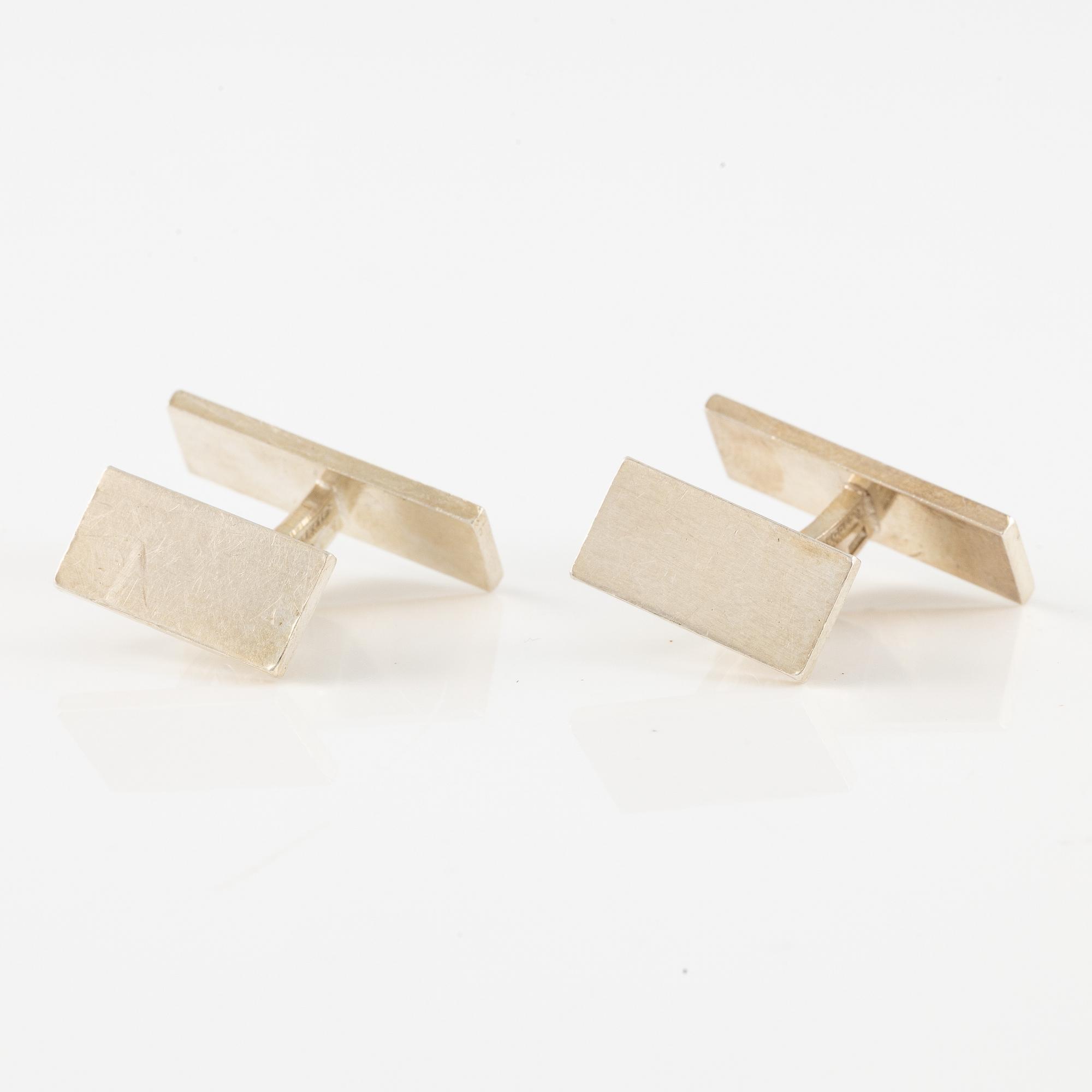 Wiwen Nilsson, a pair of cufflinks, sterling silver, Lund 1958.
