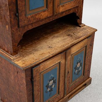 Cupboard, folk art, mid-19th century.