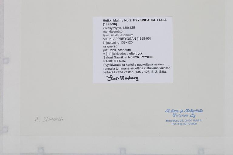 HUGO SIMBERG, etsaus.