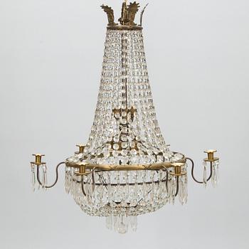 An Empire style chandelier, first half of the 20th century.