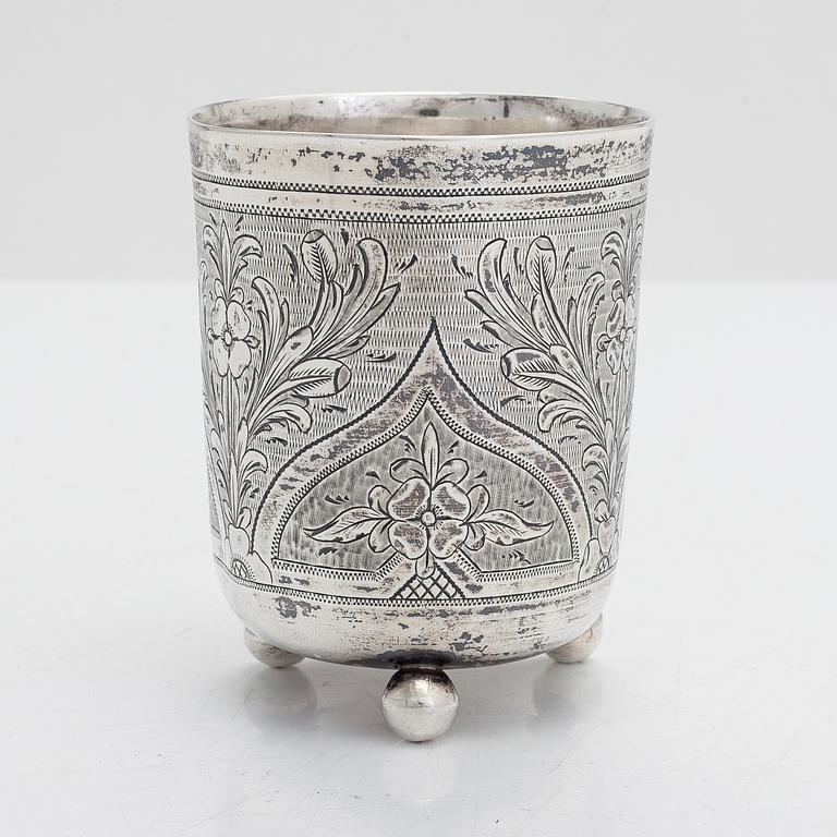 S.M. Ikonnikov, a silver beaker, Moscow 1872.