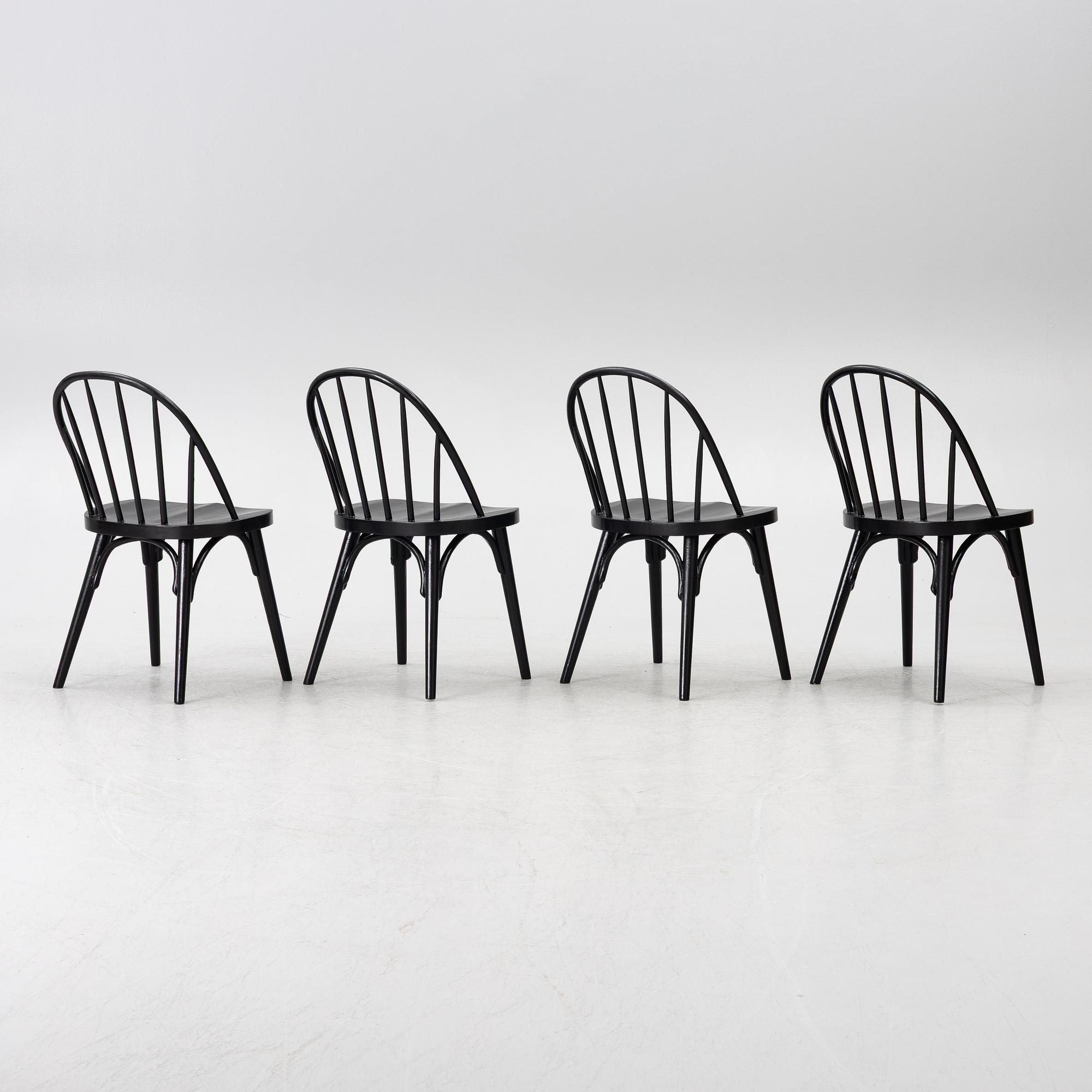 Uno Åhrén, a set of four chairs model "5262/1", Gemla, Diö, 1930s.