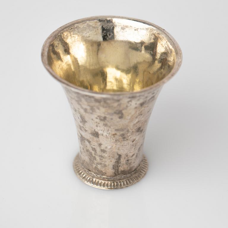 Cup, silver 18th century.