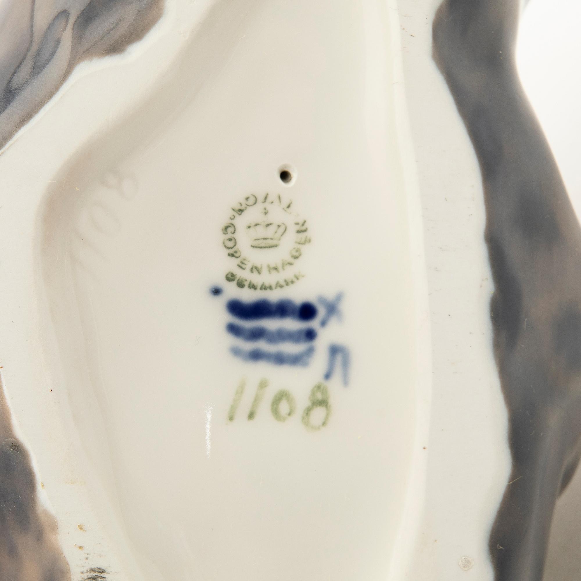 Knud Kyhn, figurin, porslin, Royal Copenhagen, Danmark.