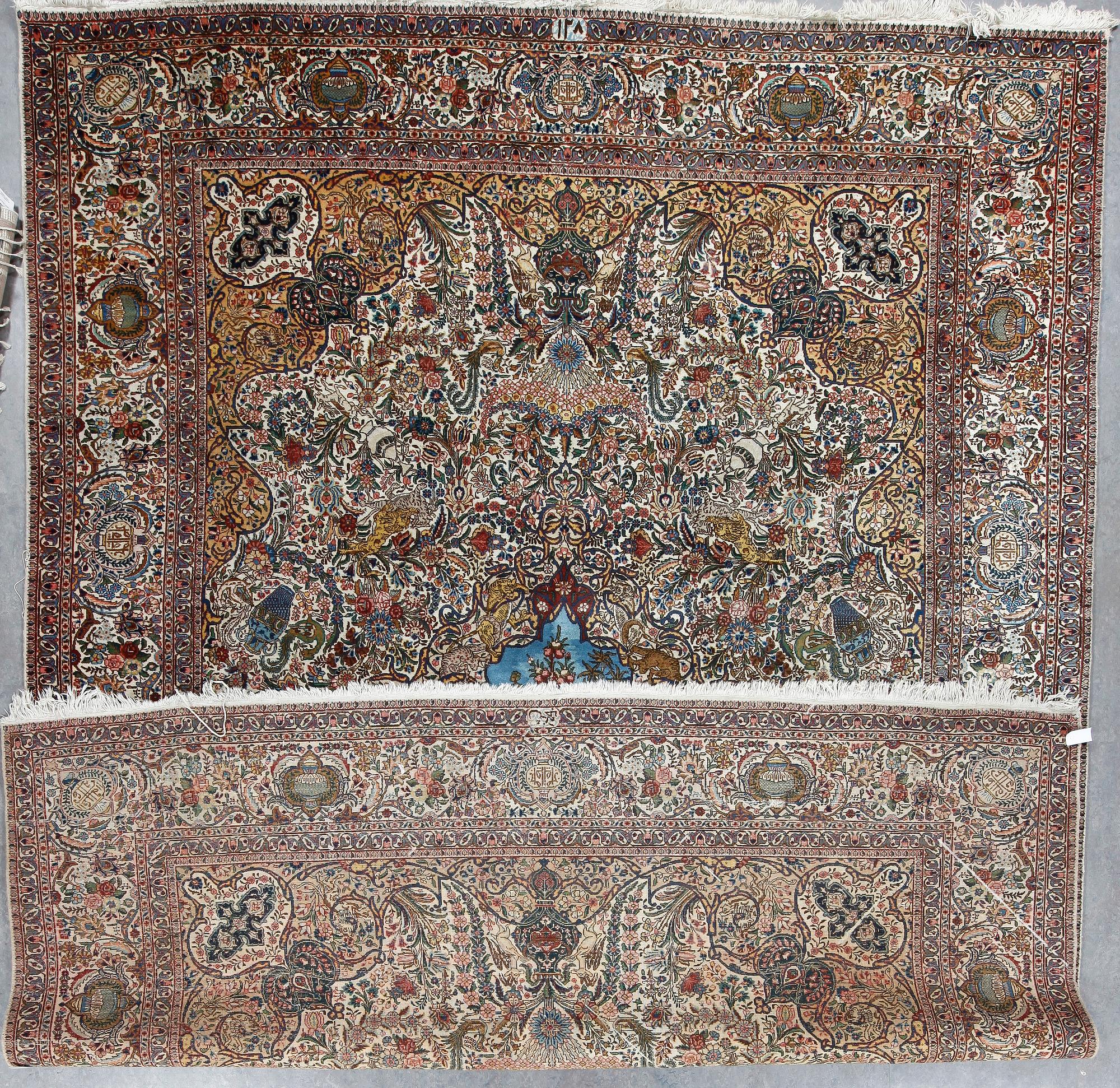 MATTA, semiantik, Täbris, figural, ca 445x345 cm.
