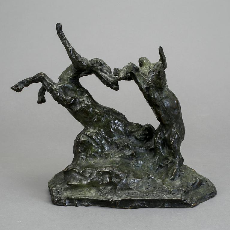 CARL FRISENDAHL, skulptur, brons, signerad.