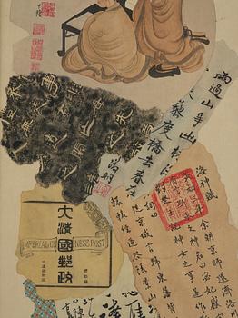 Okänd konstnär, Bapomålningar, två stycken, Kina, 1900-tal.