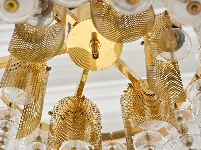 Hans-Agne Jakobsson, taklampa, "Estrella", modell "T 580", Hans-Agne Jakobsson AB, Markaryd, 1960-70-tal.