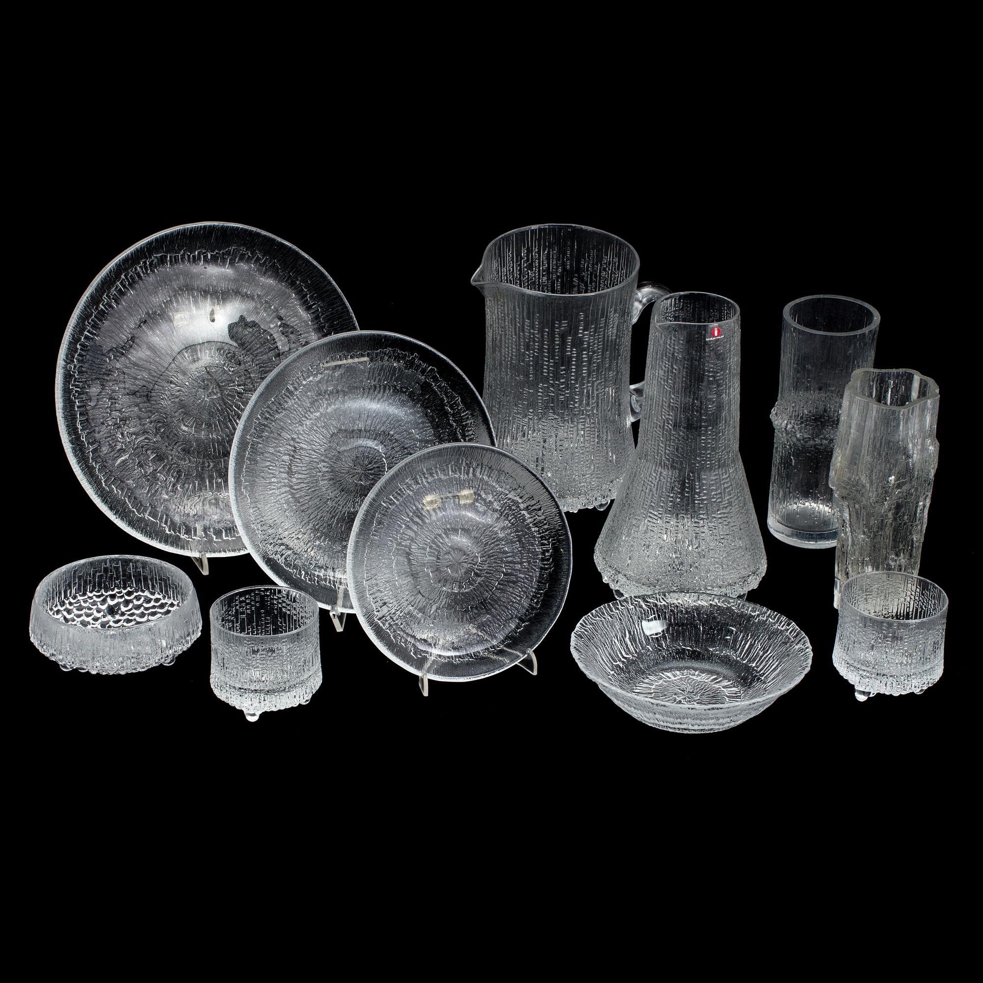 SERVISGLAS, 56 delar, Tapio Wirkkala och Timo Sarpaneva, Iittala.