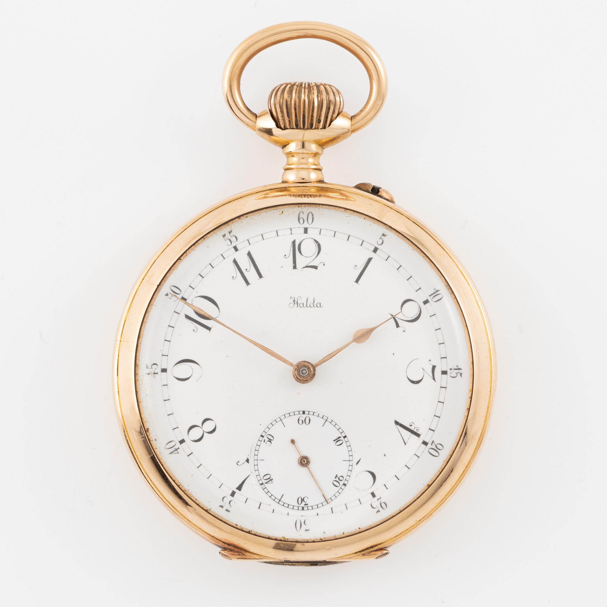 Halda, pocket watch, 50 mm.