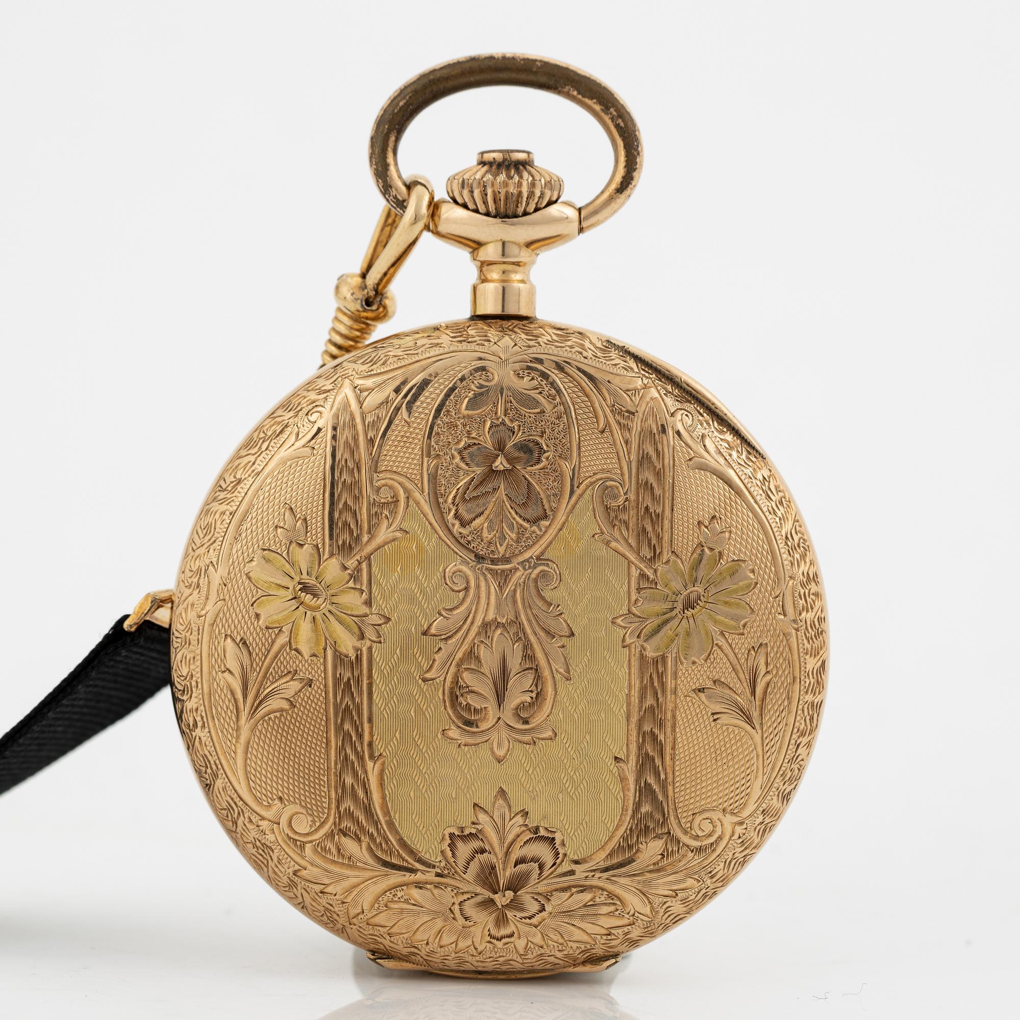 Le Parc, pocket watch, hunter, 50 mm.