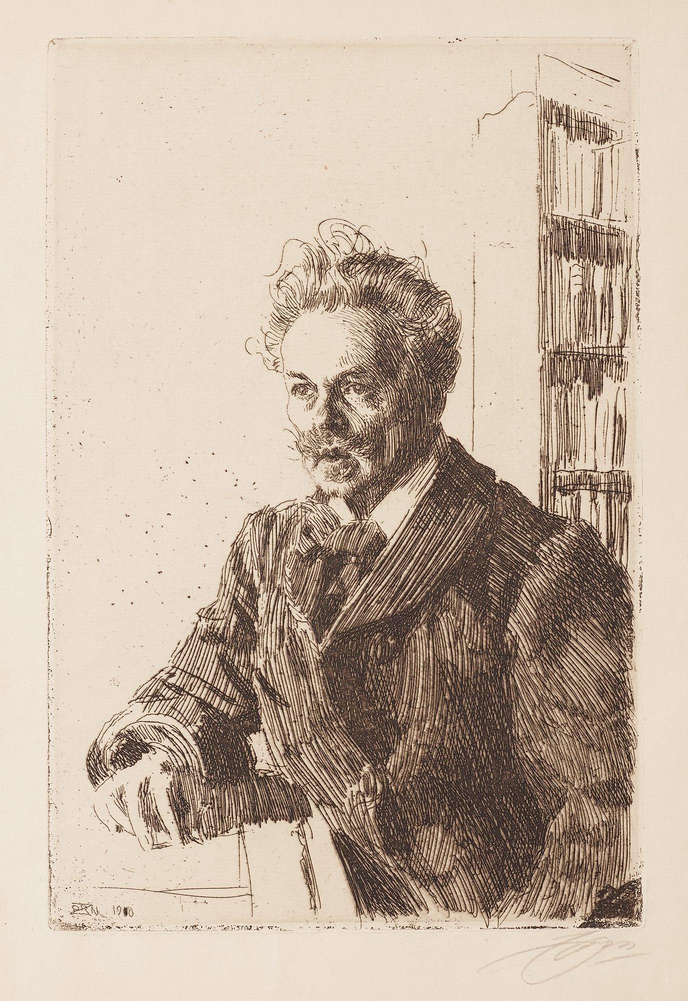 Anders Zorn, "August Strindberg".