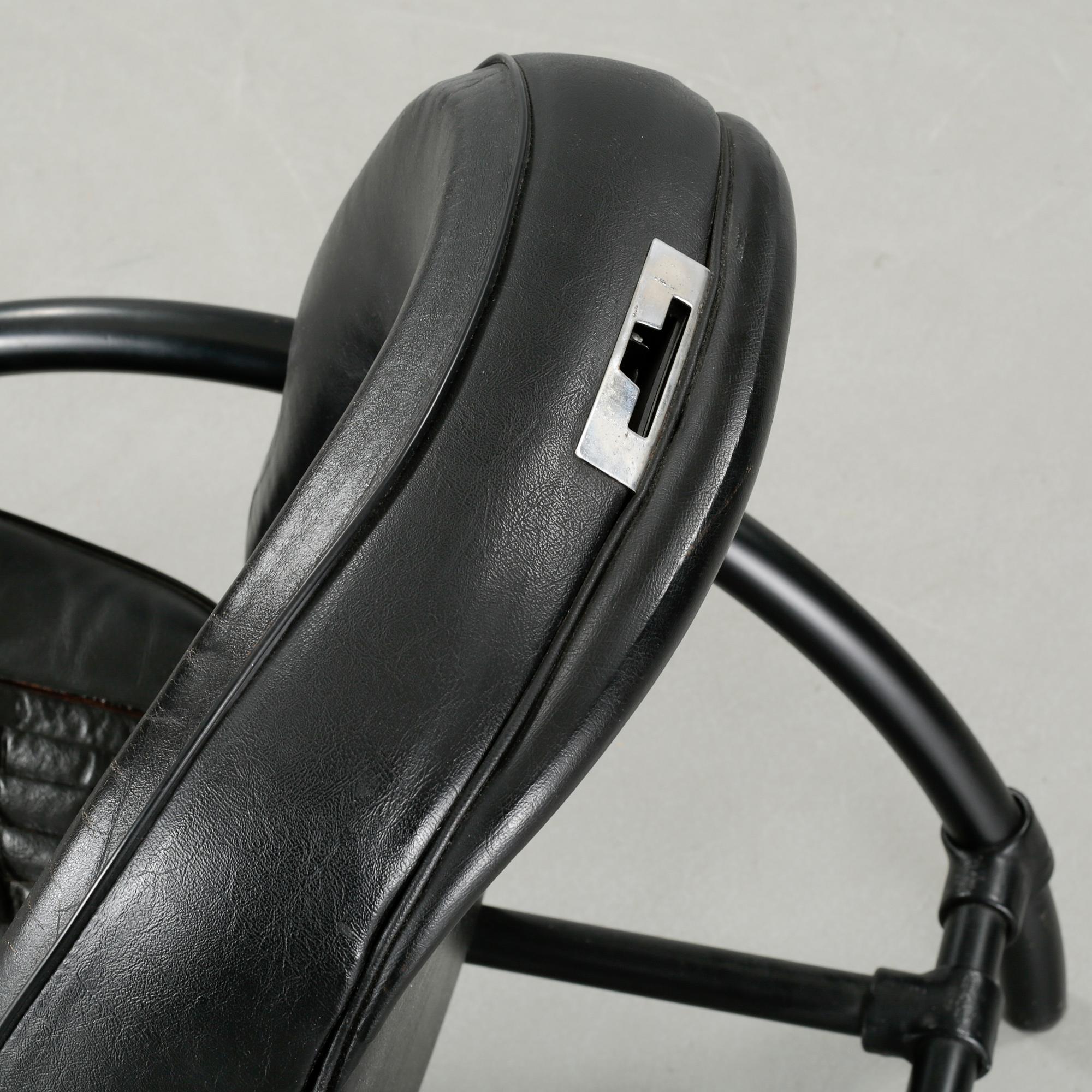 "Rover chair" by Ron Arad, One Off Ltd, London, 1980s.