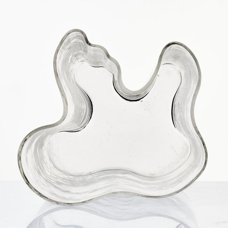 Alvar Aalto, a clear glass vase, Iittala, Finland probably 1960'-70's, model 3031.