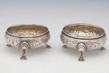 147. A PAIR OF SALT CELLARS.