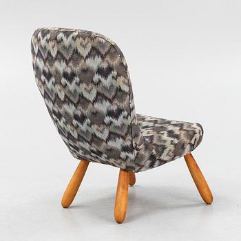 Arnold Madsen, tillskriven, fåtölj ”Muslinge/Clam Chair", 1940/50-tal.