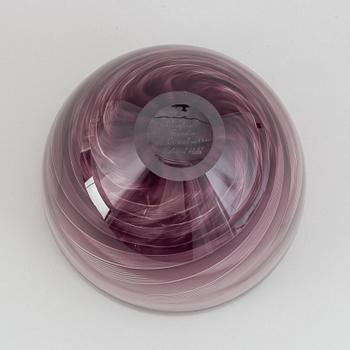 Edward Hald, skål, glas, slipgraal, Orrefors, signerad.