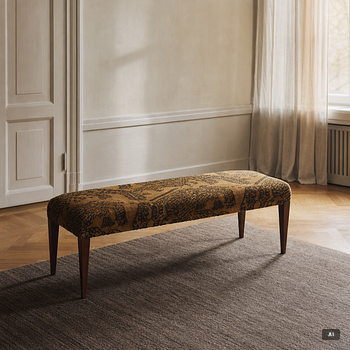 Josef Frank, a 'E8' bench, Svenskt Tenn, Sweden.