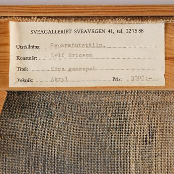 Leif Ericson, "Före genrepet".