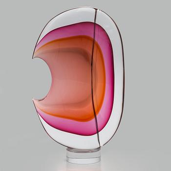 Timo Sarpaneva, skulptur, "Clamitatio" (Skriket) signerad Timo Sarpaneva 1998 Pino Signoretto Murano.